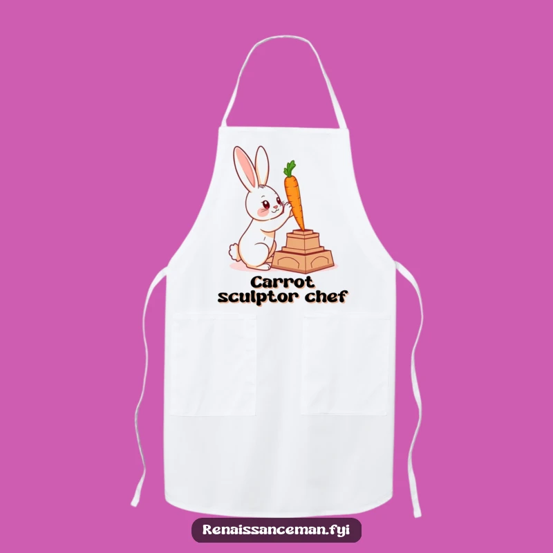 Funny Rabbit Art Apron: Create Masterpieces with Humorous Flair