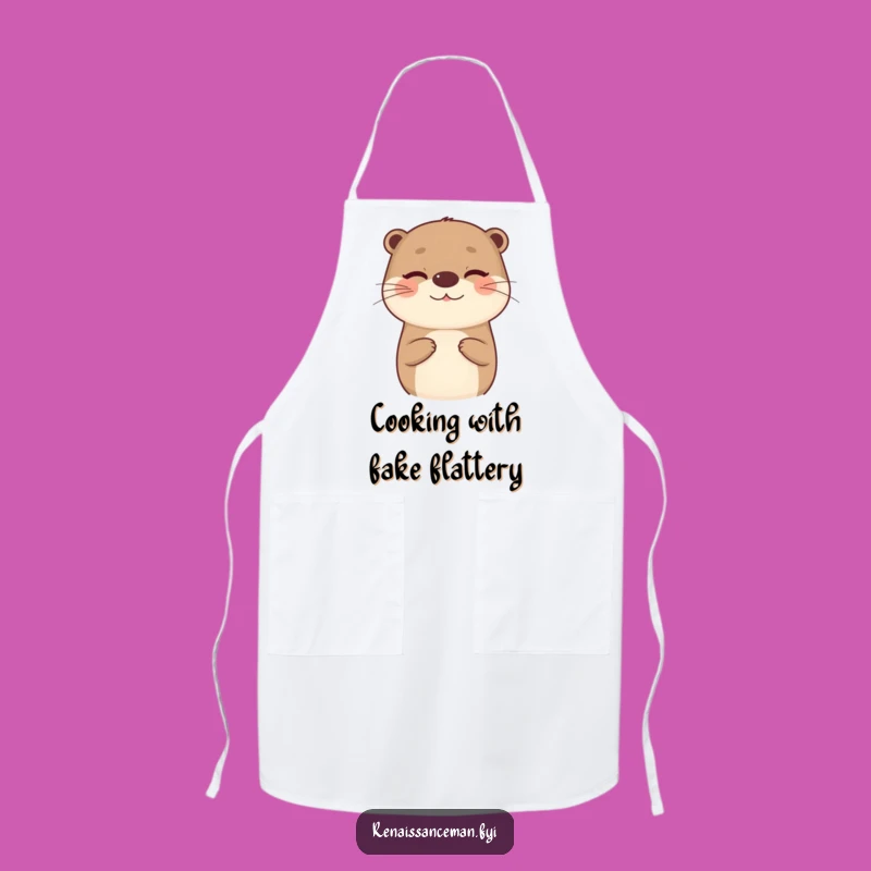 Funny Otter Chef Apron: Insincere Compliment Cook - Hilarious Kitchen Gift