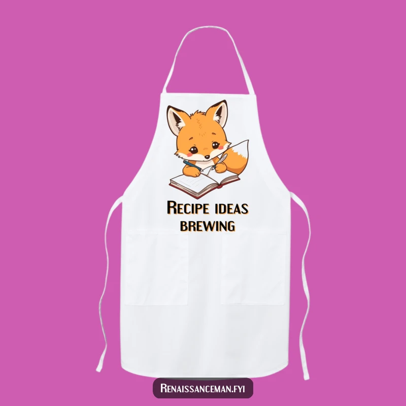 Funny Creative Fox Artist Apron - Paint Your Masterpiece!