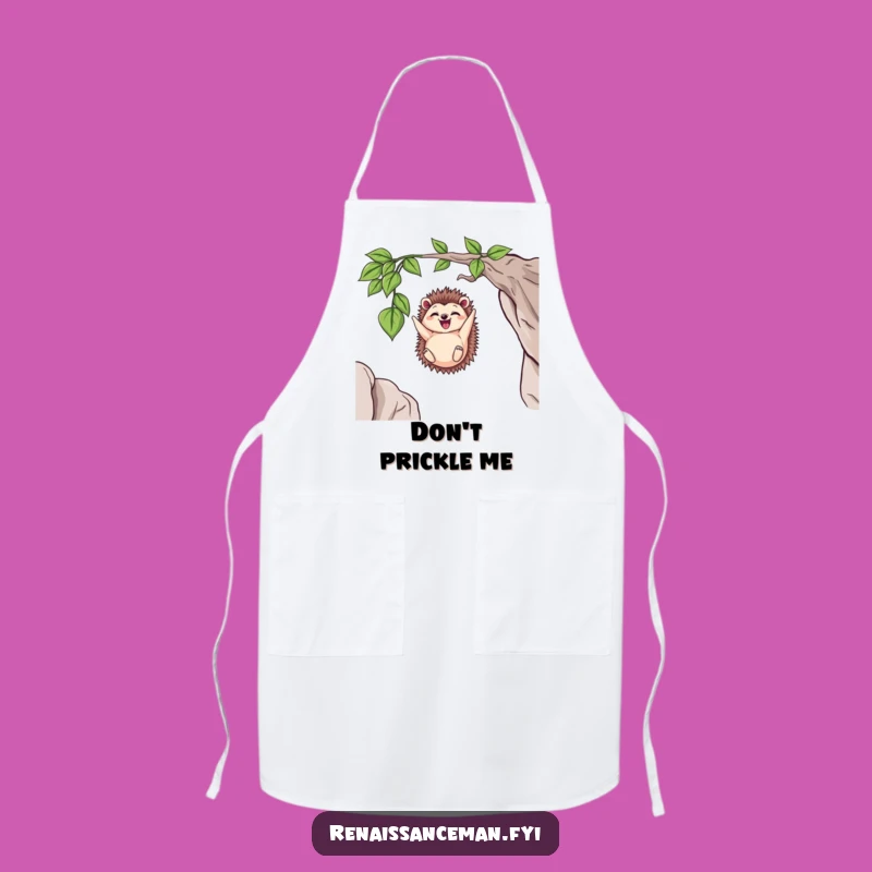 Funny Delighted Hedgehog Dangling Chef Apron - Kitchen Funny Gift