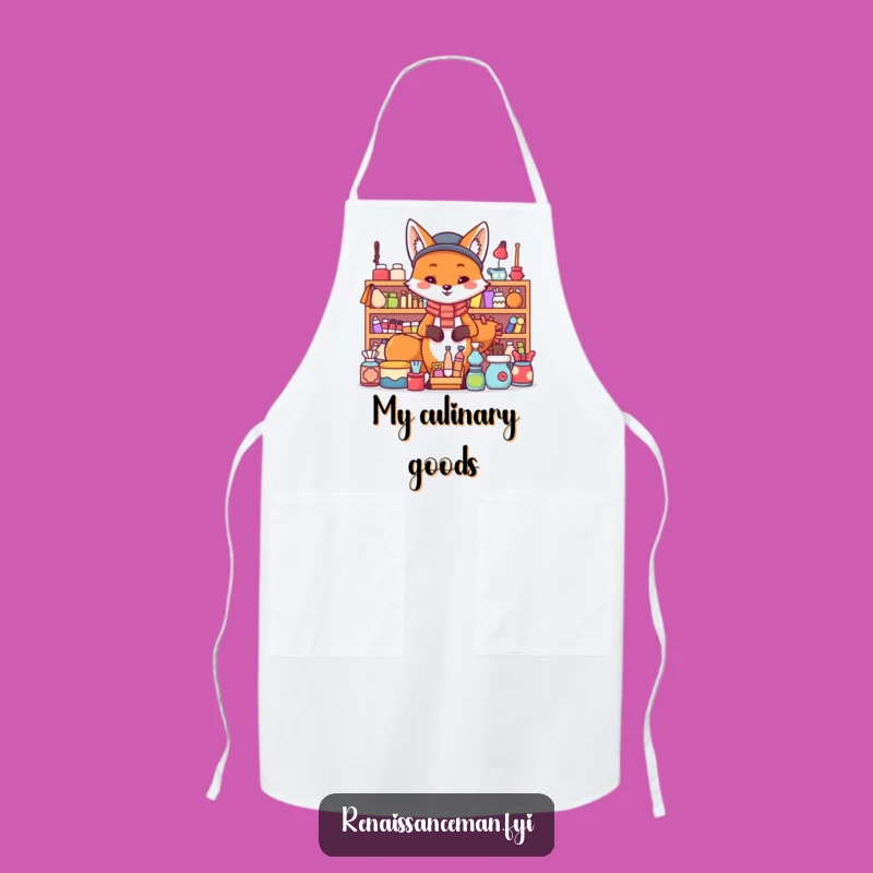 Funny Fox Apron: Hilarious Kitchen Wear for the Confident Cook