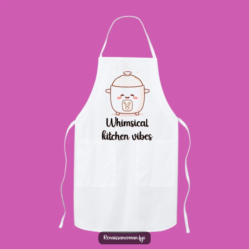 Funny Giggling Rice Cooker Apron: Cook with Giggles, Essential Funny Gift for Chefs
