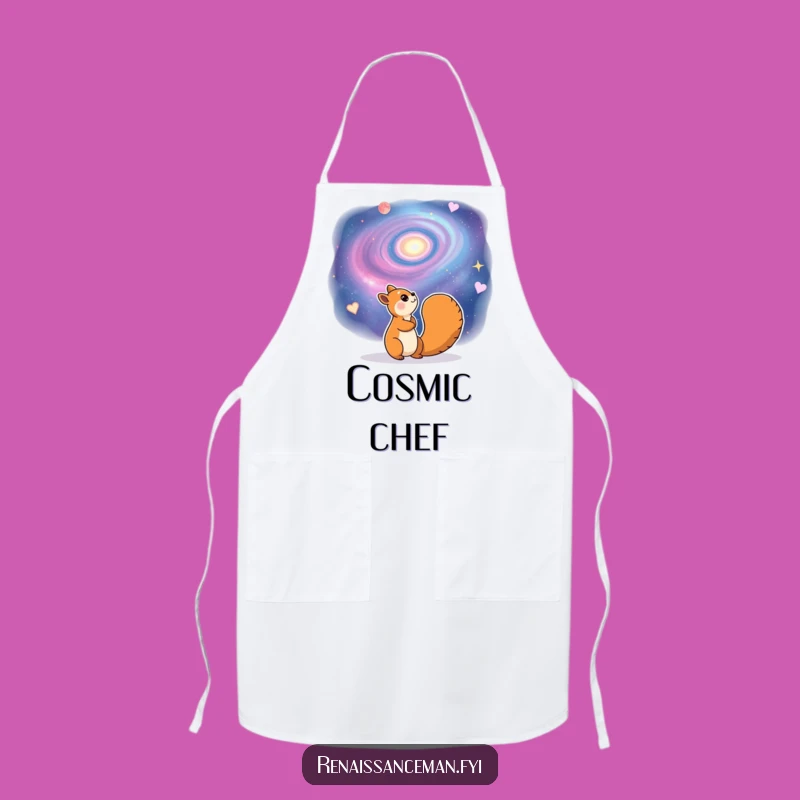 Funny Squirrel Apron - Galaxy Cooking Fun, Ideal Gift