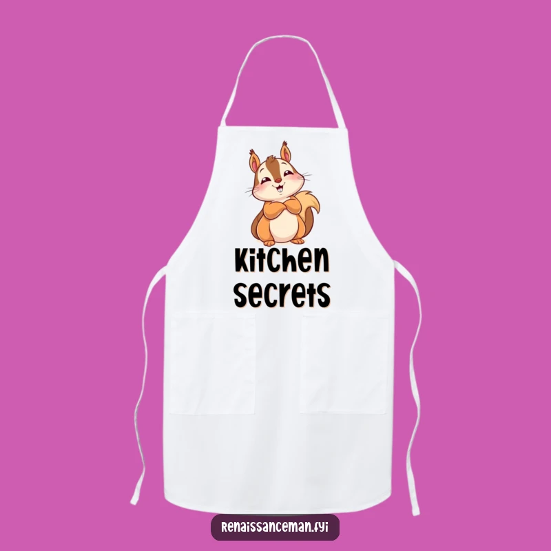 Funny Squirrel Knows All Apron: Cook with Wisdom and Flair