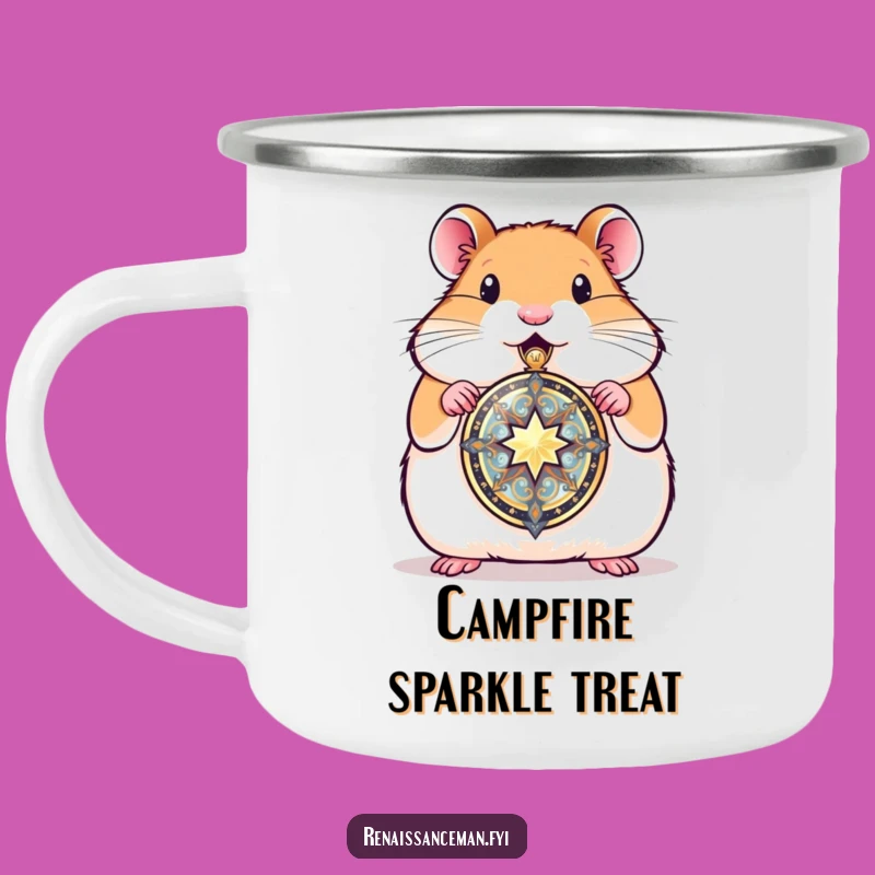 Funny Hamster Locket Camping Mug: Cherish Every Sip