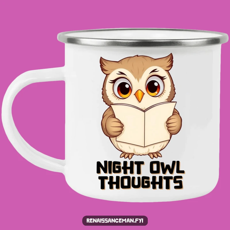 Funny Owl Love Letter Camping Mug: Adventure & Romance Gift