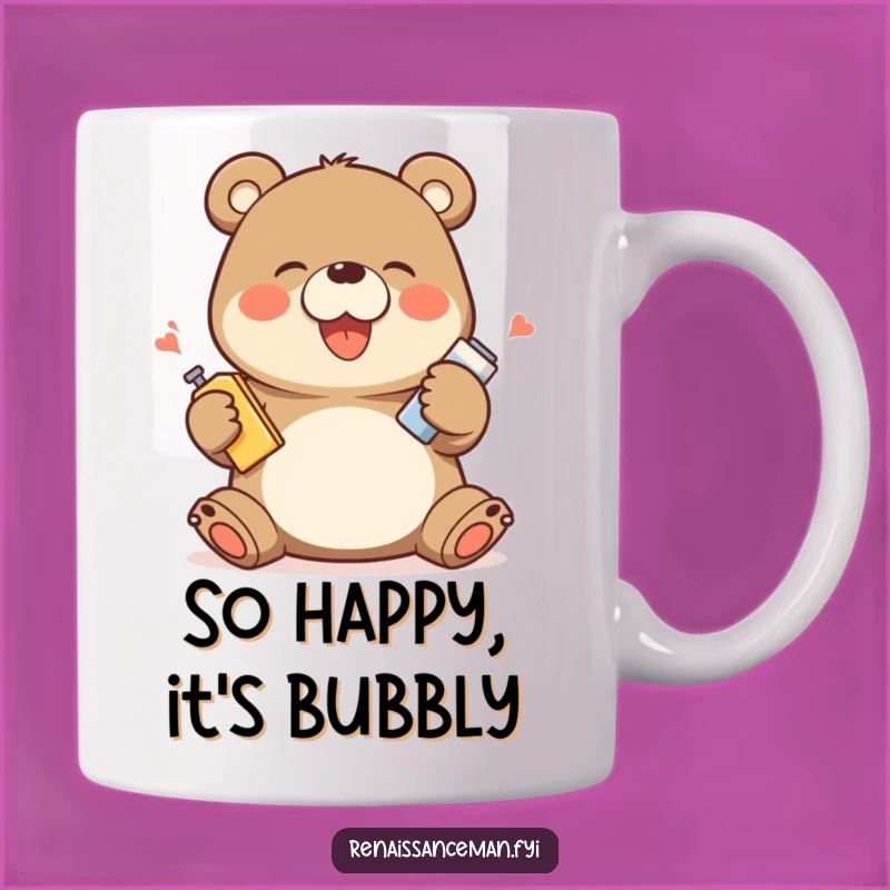 Funny Bear Mug: Giggling Product Demo, Perfect Gift!