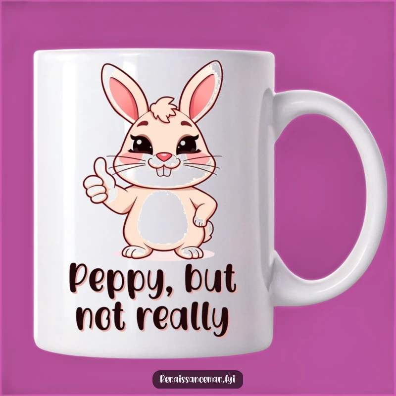 Funny Bunny Sarcasm Mug: The Perfect Gift for Forced Smiles and Wit