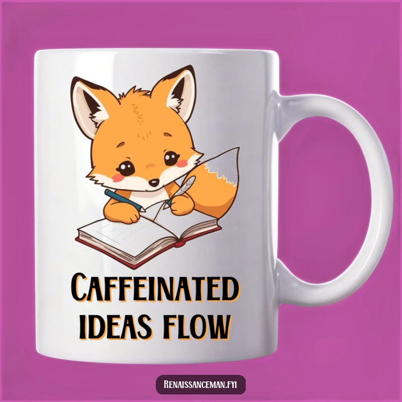 Funny Creative Fox Notebook Mug - Gift for Idea Thinkers!
