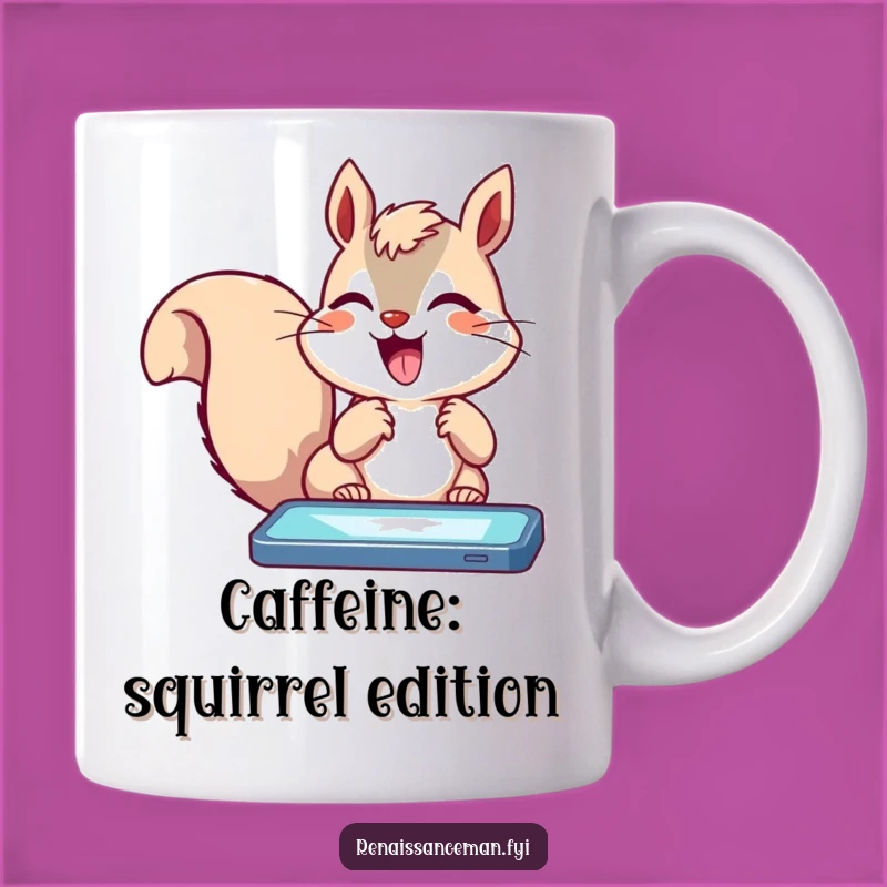 Funny Squirrel Gamer Mug: A Hilarious Gift for Addicted Players