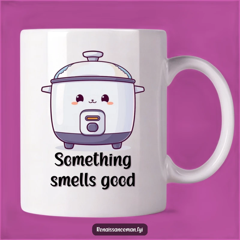 Funny Curious Rice Cooker Mug: Peek-a-Boo Steam Fun, Perfect Gift for Kitchen Explorers