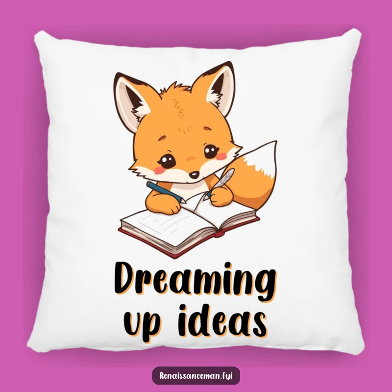 Cozy Funny Creative Fox Pillow - Snuggle Up with Ideas!