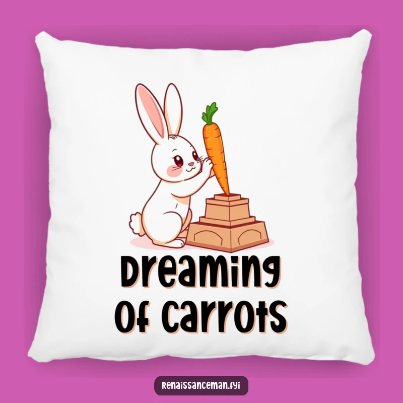 Comfortable Funny Rabbit Sculptor Pillow: Artistic Flair for Cozy Spaces