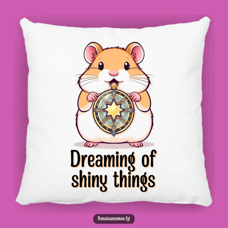 Funny Hamster Locket Pillow: Huggable Memories and Comfort