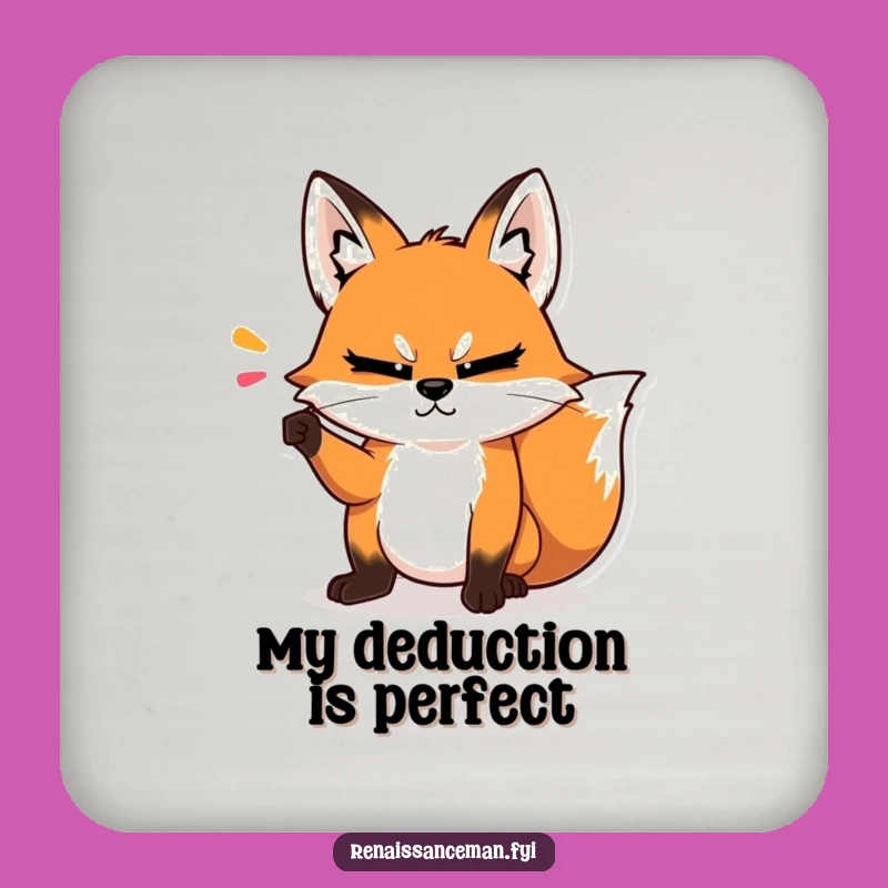 Funny Fox Coasters (Set of 4): Condescending Point Protectors - Hilarious Table Gift