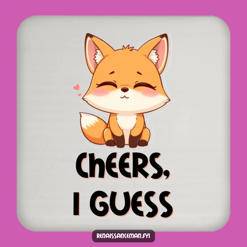 Funny Fox Eye Roll Coasters: Protect Your Furniture with Sarcastic Style