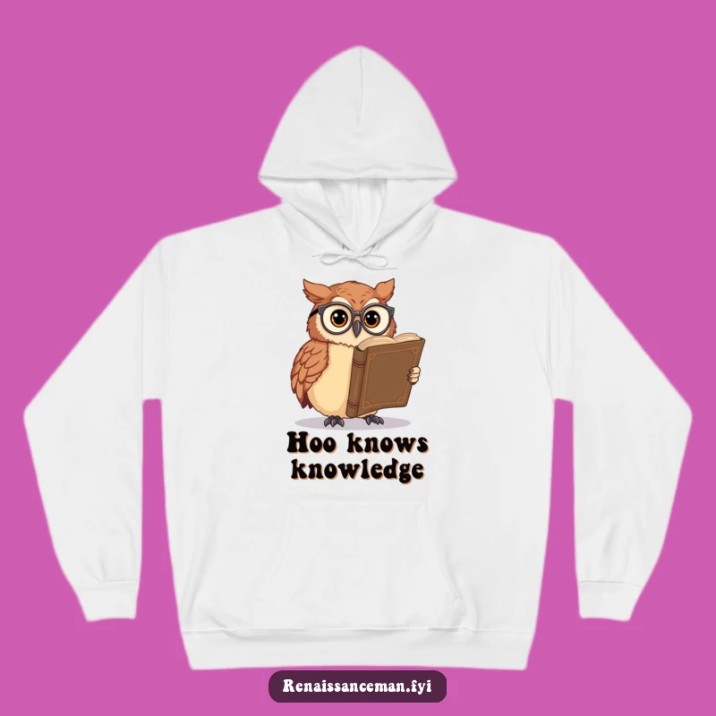 Cozy Funny Owl Scholar Hoodie: Stay Warm and Wise This Season!