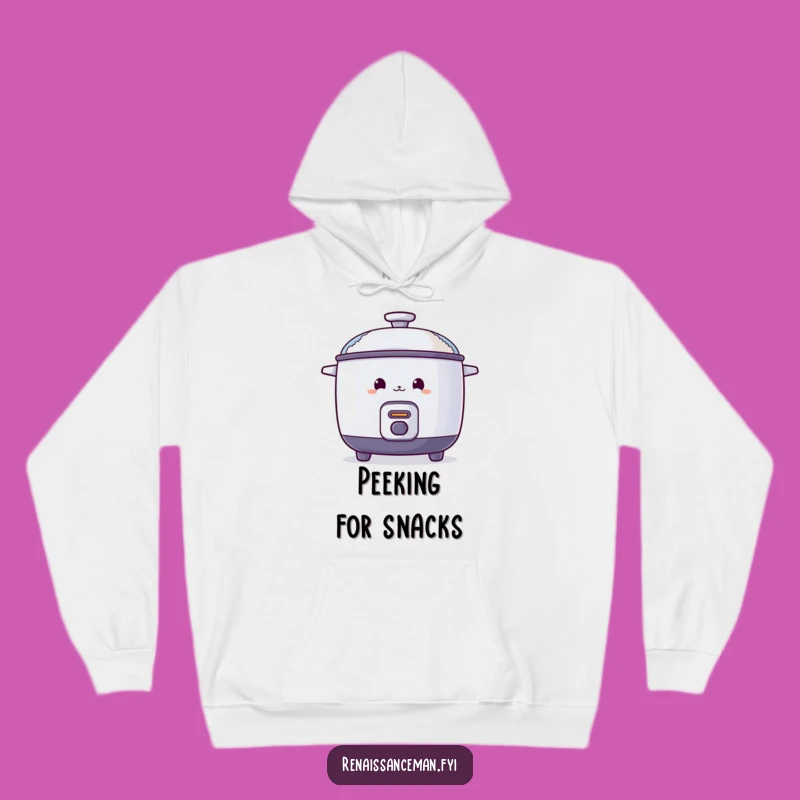 Funny Curious Rice Cooker Hoodie: Cozy Mystery, Steamy Fun, Perfect Gift for Foodies