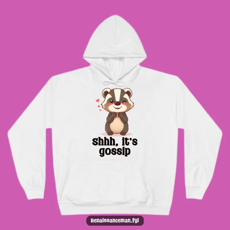 Cozy Funny Badger Hoodie: Giggling Secret Keeper Sweatshirt - Ultimate Hilarious Gift