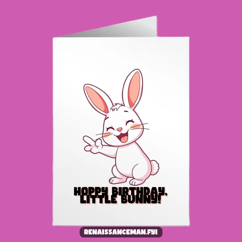 Free Printable Birthday Card: Rabbit Swipe Left - Hilarious Downloadable Gift!