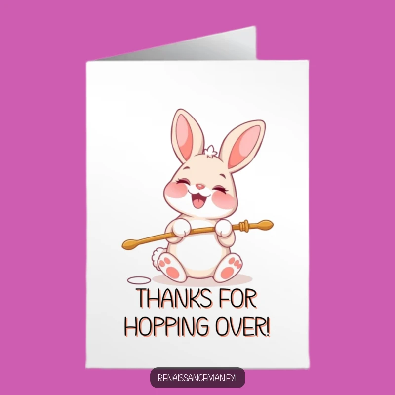 Free Printable Bunny Thank You Card: Glee-filled Thanks Downloadable