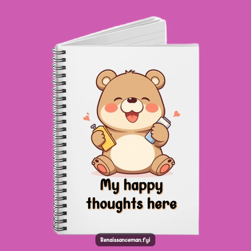 Funny Bear Notebook: Giggling Product Notes, Gift!