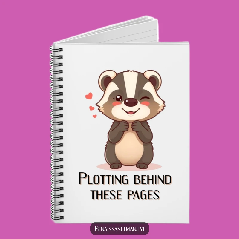 Funny Giggling Badger Notebook: Secret Journal - Hilarious Gift for Creative Minds