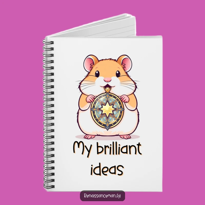 Funny Hamster Locket Notebook: Record Your Precious Moments