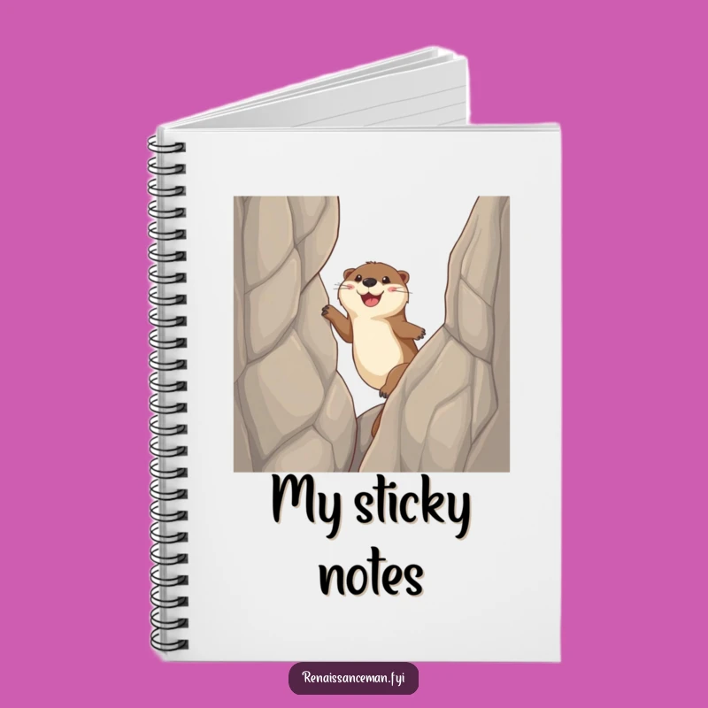 Funny Otter Cliff Notebook: Jot Down Your Ambitious Plans
