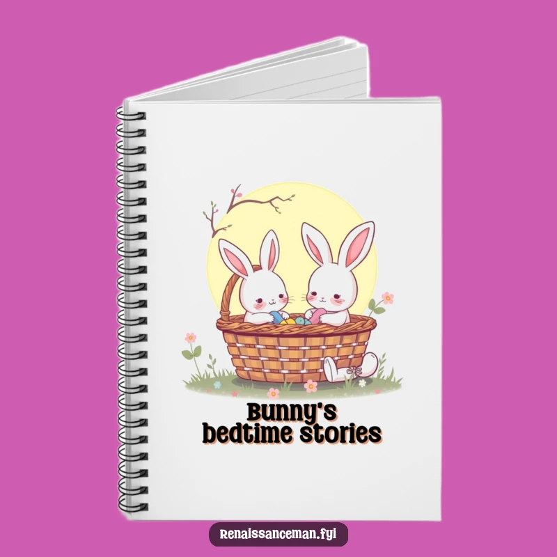 Funny Rabbit Moonlit Picnic Notebook: Jot Down Your Magical Ideas