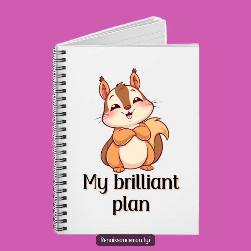 Funny Squirrel Knows All Notebook: Jot Down Your Wise Thoughts