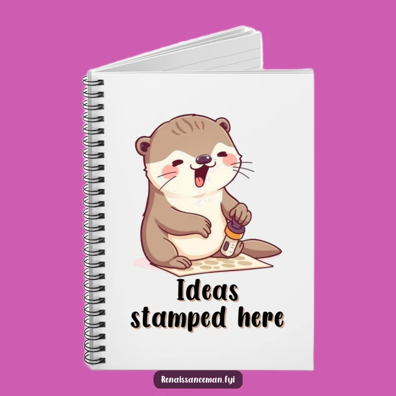 Funny Otter Stamping Notebook: Jot Down Ideas with Artistic Joy Gift