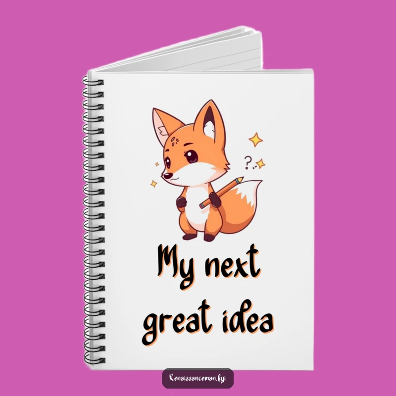 Funny Fox Sketch Notebook: Plan Your Next Big Idea Confidently