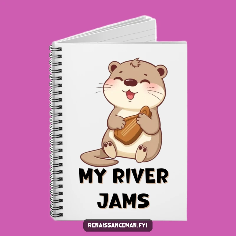 Funny Otter Harp Notebook: Compose Your Thoughts with Music