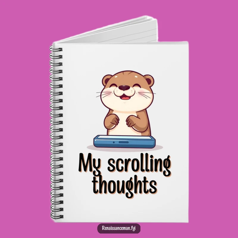 Funny Otter Notebook: Jot Down Ideas with Joyful Scrolling Energy