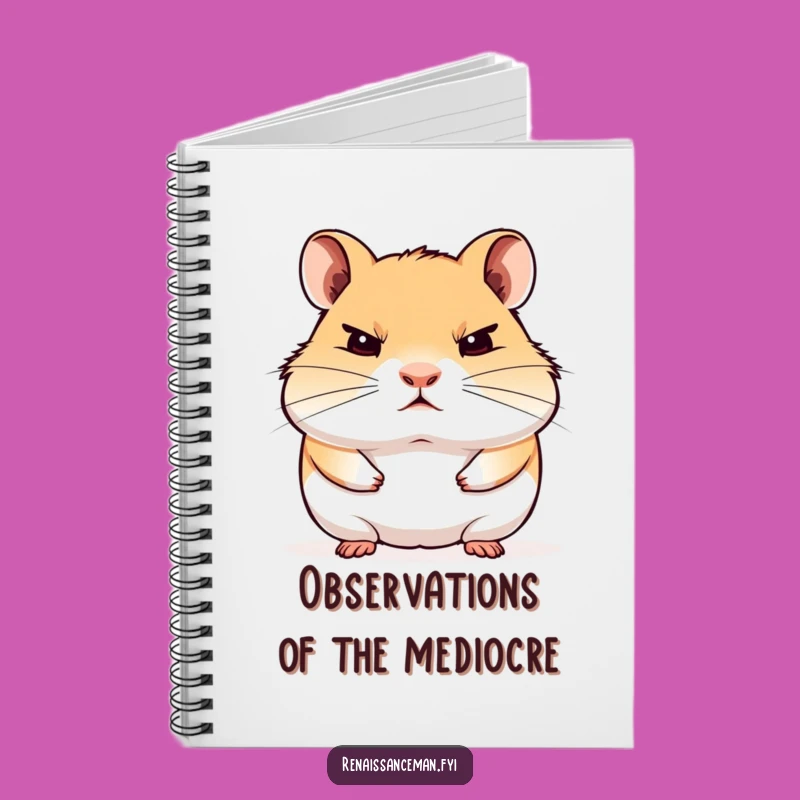 Funny Hamster Notebook: Judgmental Thoughts Journal - Hilarious Gift for Thinkers