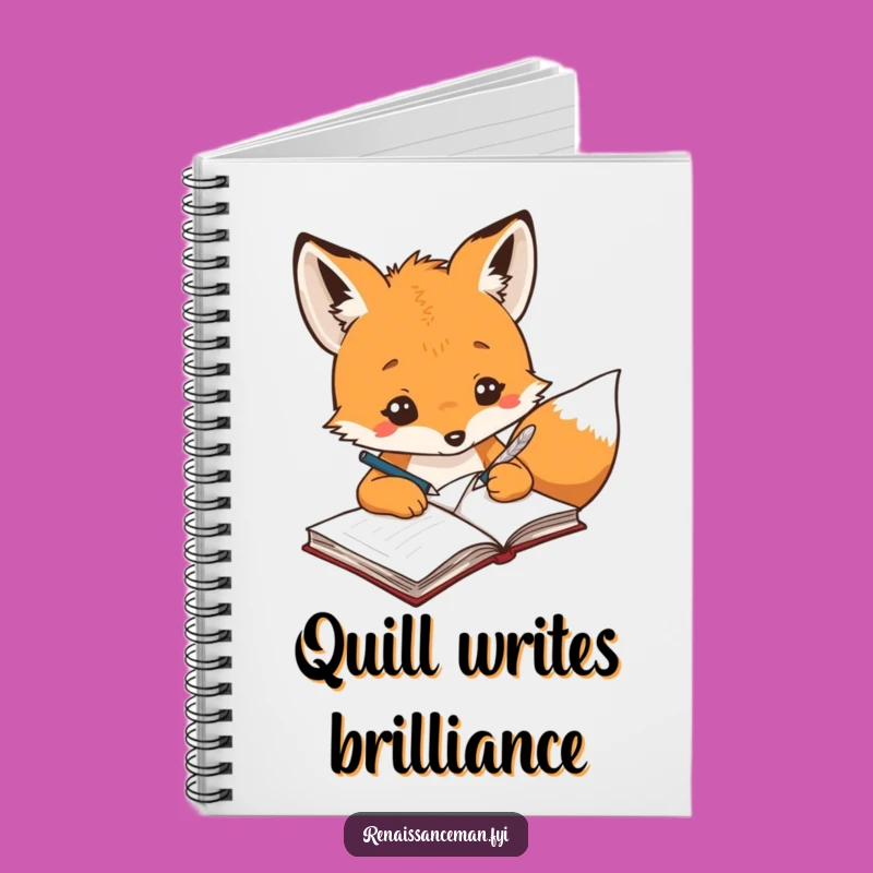 Funny Creative Fox Notebook - Capture Your Brilliant Ideas!