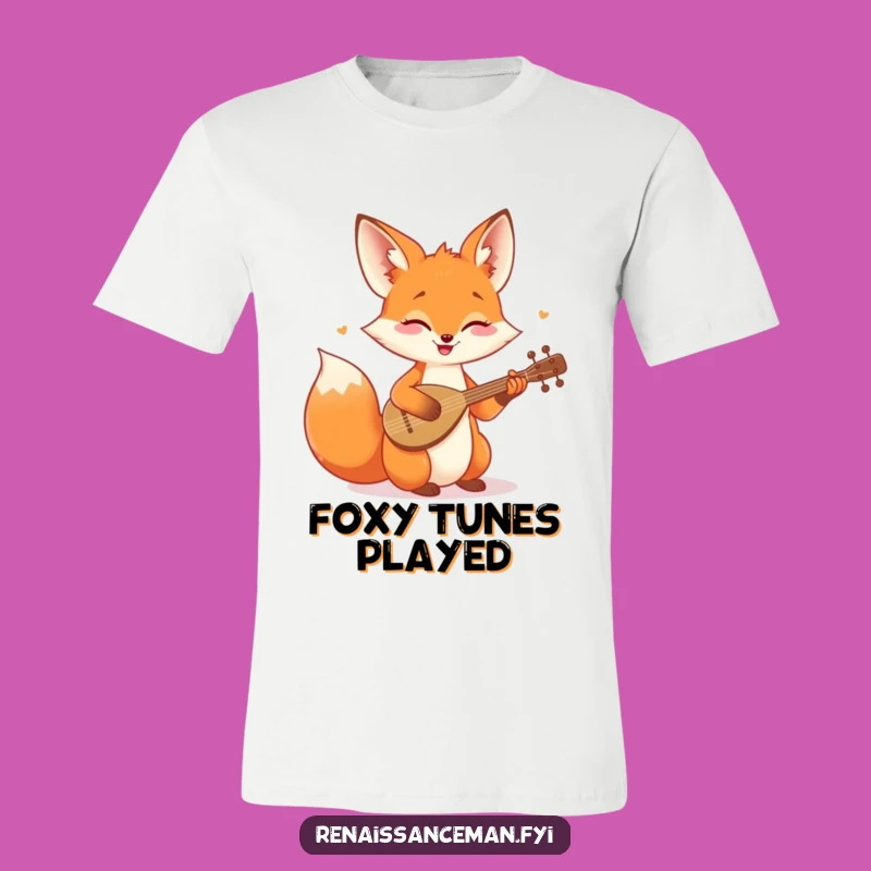 Funny Fox Music T-Shirt: Wear Your Happy Tune with Pride