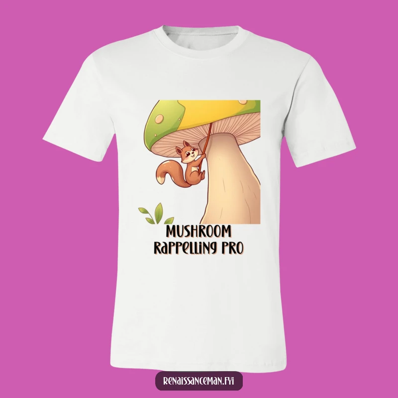 Funny Squirrel Mushroom T-Shirt: Wear Your Adventurous Spirit