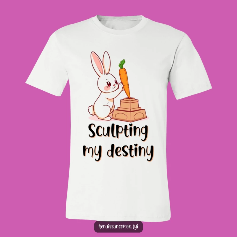 Funny Rabbit Artistry T-Shirt: Wear Your Creative Spirit