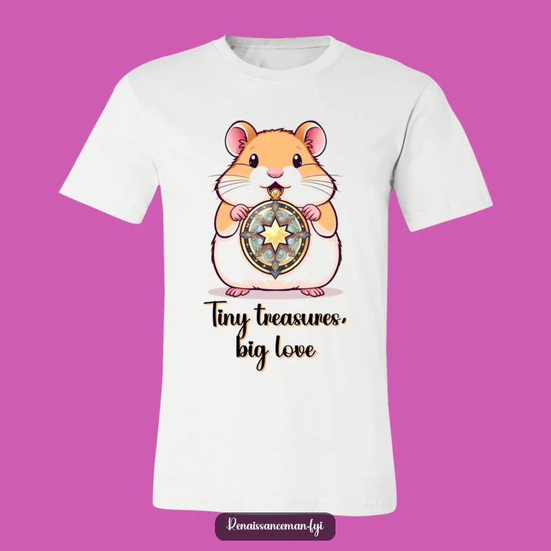 Funny Hamster Locket T-Shirt: Wear Your Heart on Your Sleeve