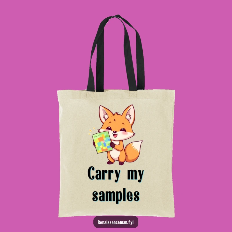 Funny Fox Sample Showcase Tote Bag: Practical & Fun Gift