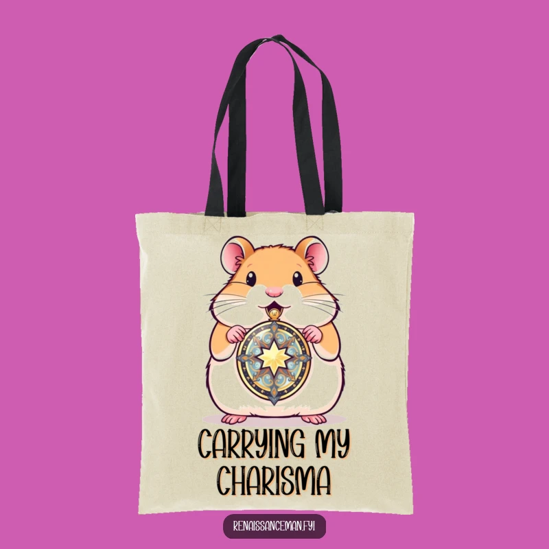 Funny Hamster Locket Tote Bag: Carry Your Treasures with Pride