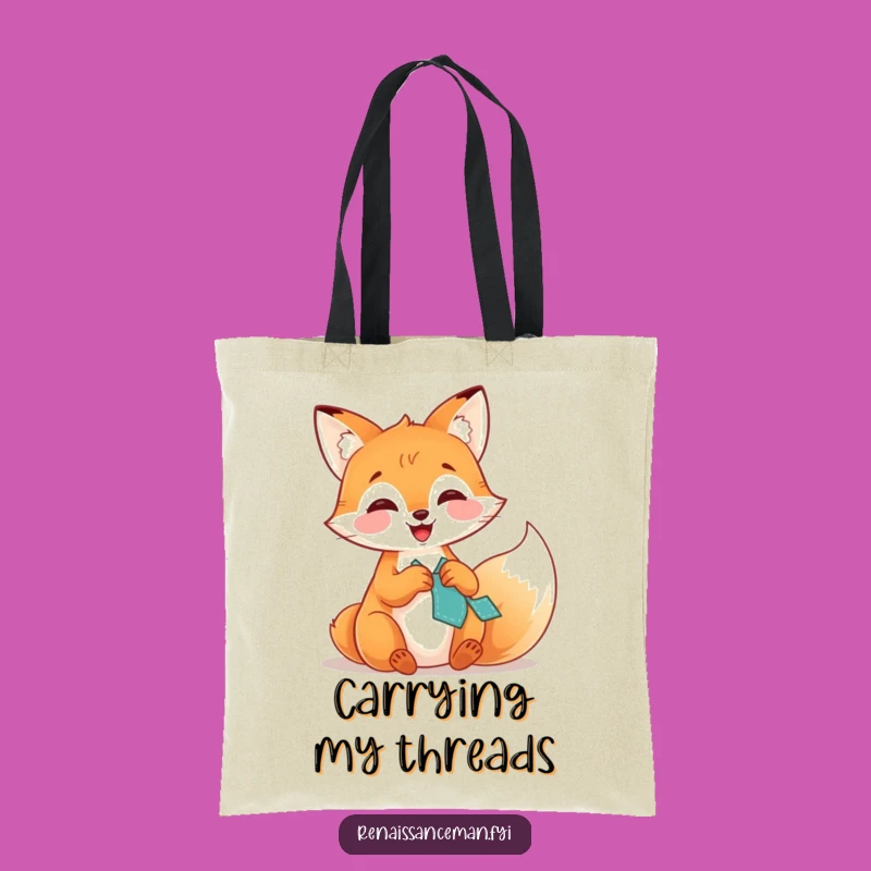 Funny Fox Patchwork Tote Bag: Carry Your Laughs and Supplies in Style