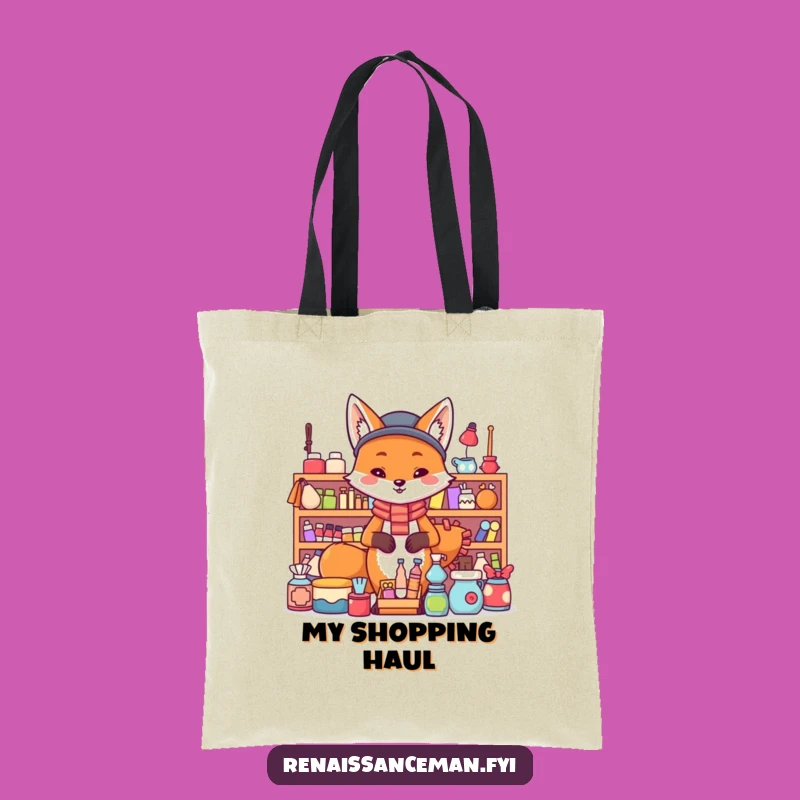 Funny Fox Tote Bag: Carry Your Goods in Style with This Hilarious Bag