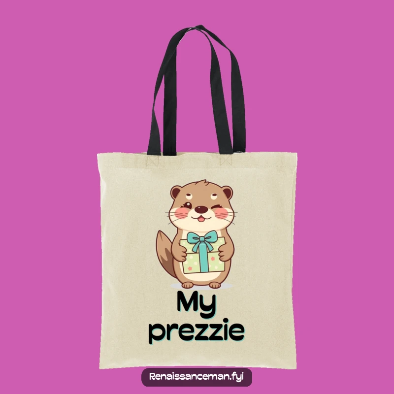 Funny Otter Tote Bag: Carry Your Gifts in Style with This Hilarious Bag