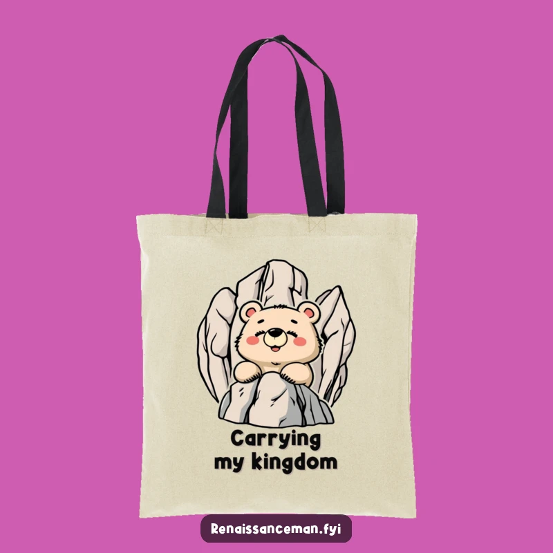 Funny Proud Bear Mountain Tote Bag - Carry Your Victories Funny Gift