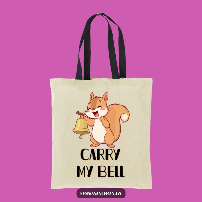 Funny Squirrel Bell Ringer Tote Bag: Practical & Delightful Gift